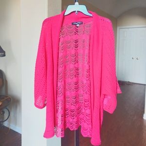 Cheryl Naolin Pink Cardigan
